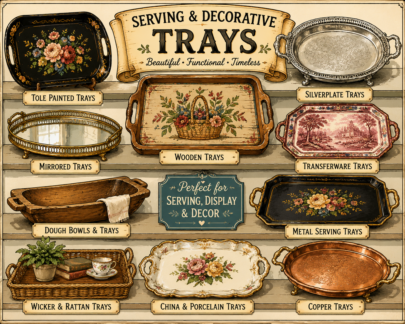 Serving & Decorative Trays