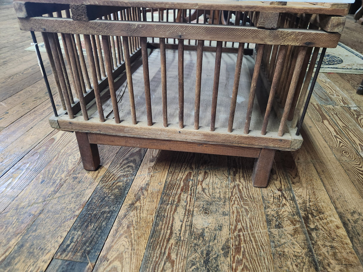 Vintage Upcycled Chicken Crate Coffee Table