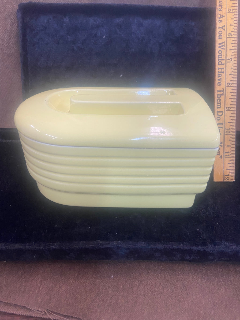 Vintage Yellow Hall China Company Westinghouse Refrigerator Dish 1930's-40's USA