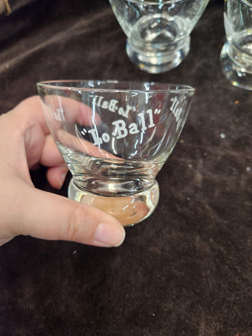 4 Vintage Mid-Century Modern "Lo-Ball Cocktail Glass Eva Zeisel Federal Glass