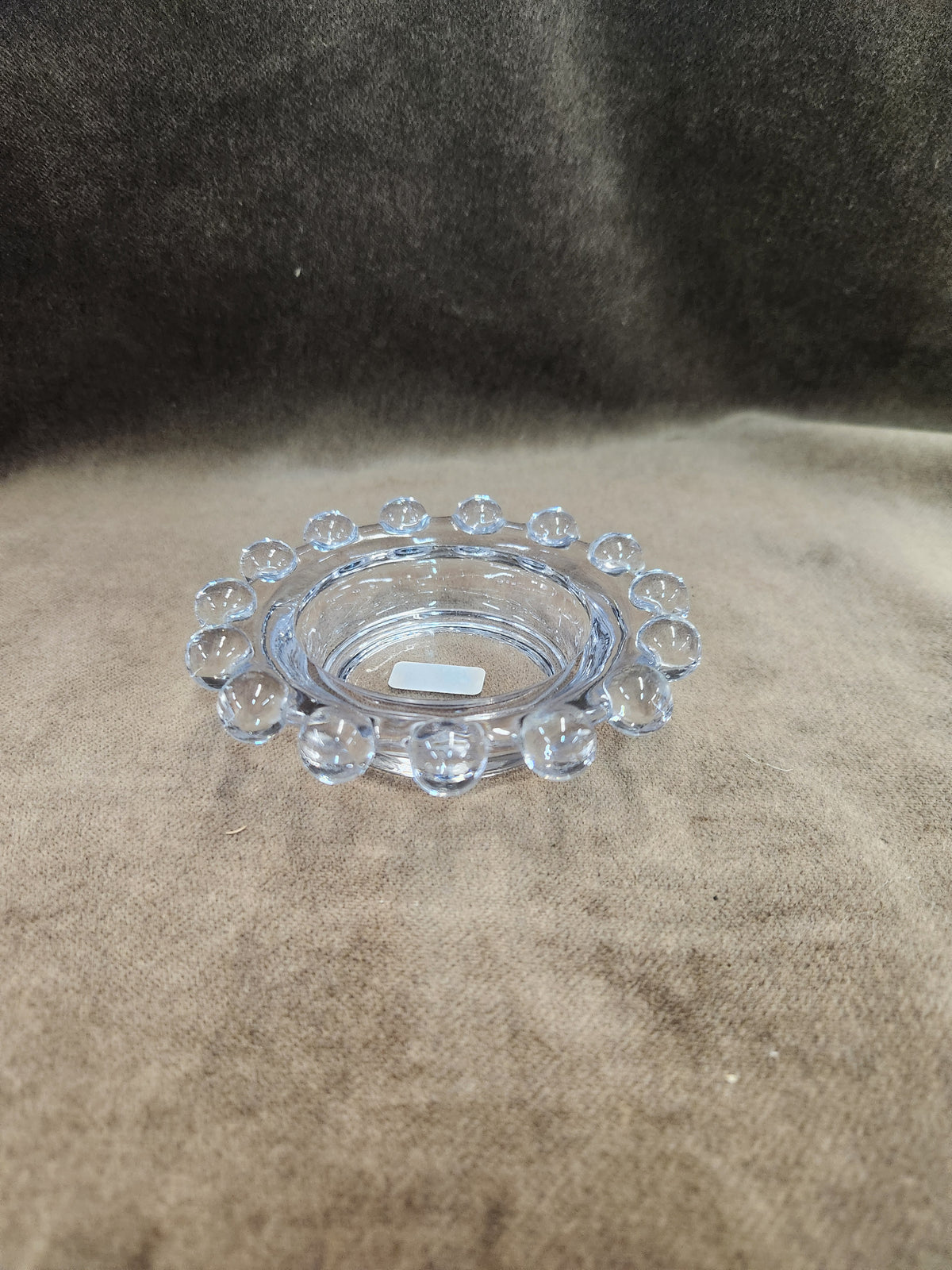 Vintage Clear Glass Bubble Ashtray or Trinket Dish