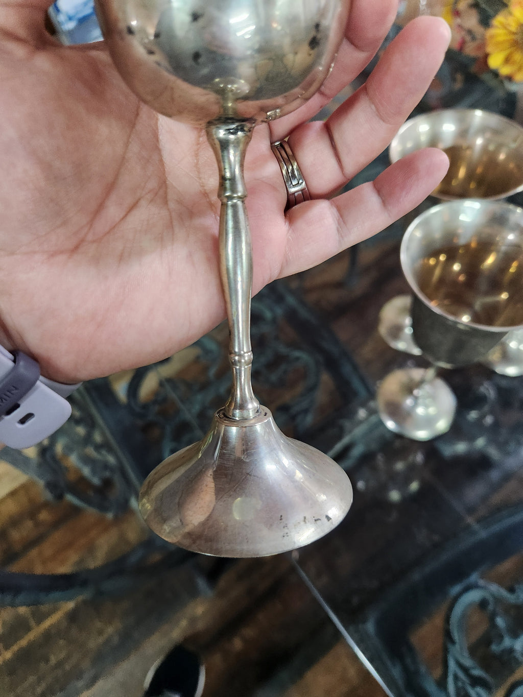 4 Silver Plated Goblets International Silver Company India