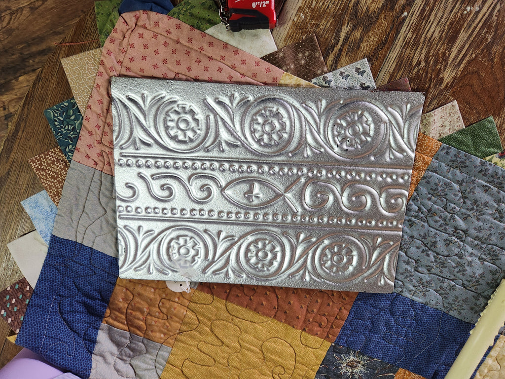 Artisan-Crafted Decorative Tile or Embossed Panel