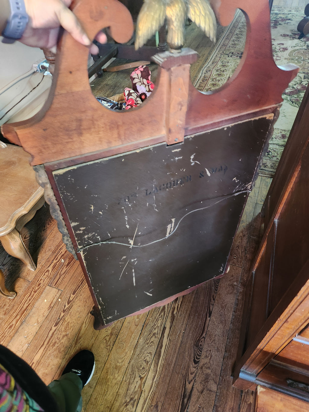 Vintage Ethan Allen Georgian Court Chippendale Style Wall Mirror