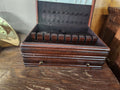 Vintage Wooden Silverware Storage Chest