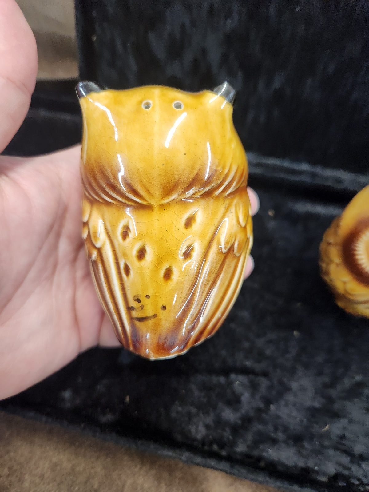 Vintage Ceramic Owl S&P Shakers Japan 60's/70's