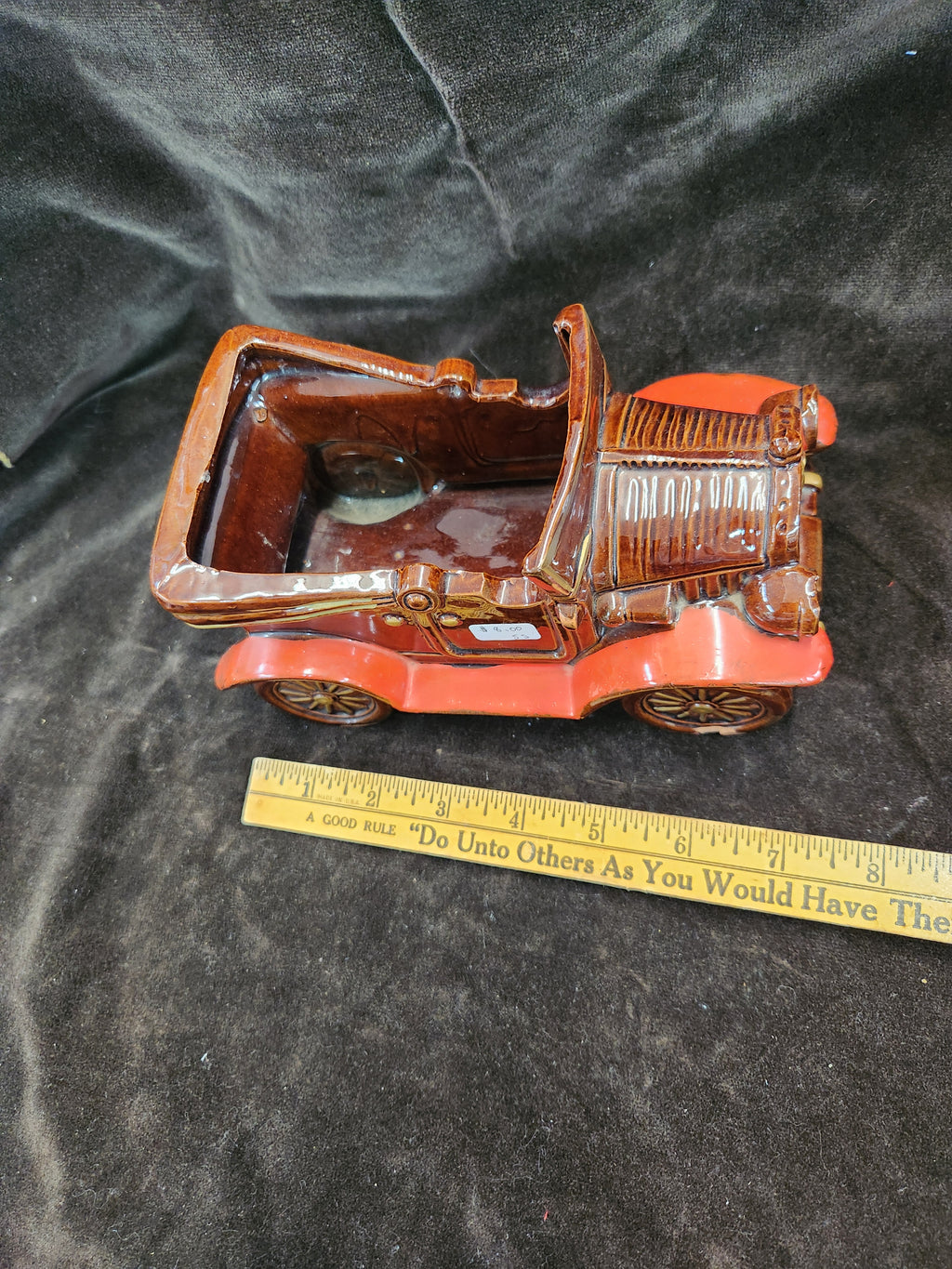 Vintage Pottery Car Figural Planter E.O. Brody