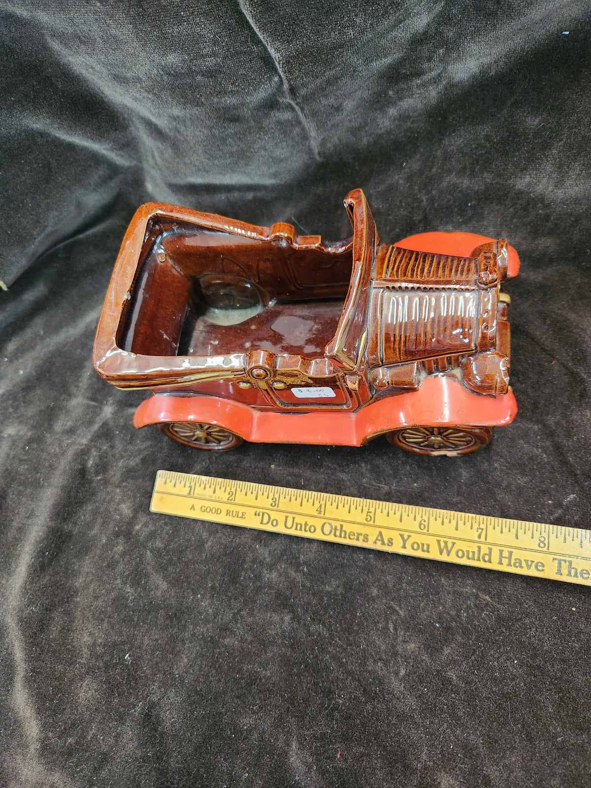 Vintage Pottery Car Figural Planter E.O. Brody