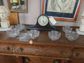 6 Vintage Fostoria Glass Co. Manor Crystal Icer Bowl with Seafood Cocktail Glass Insert