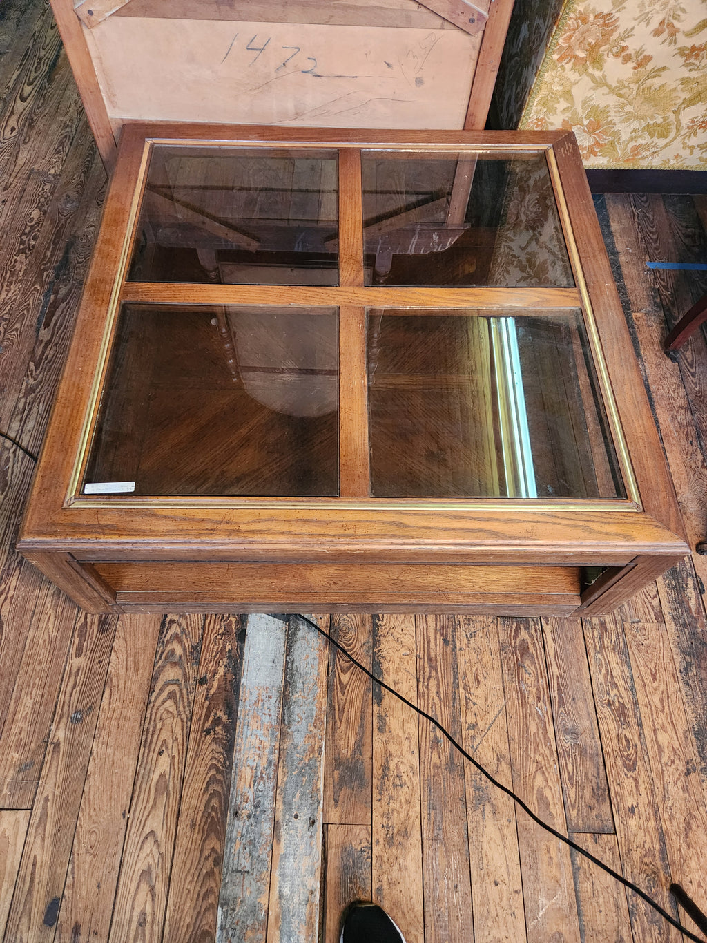 Vintage Square Wooden Coffee Table
