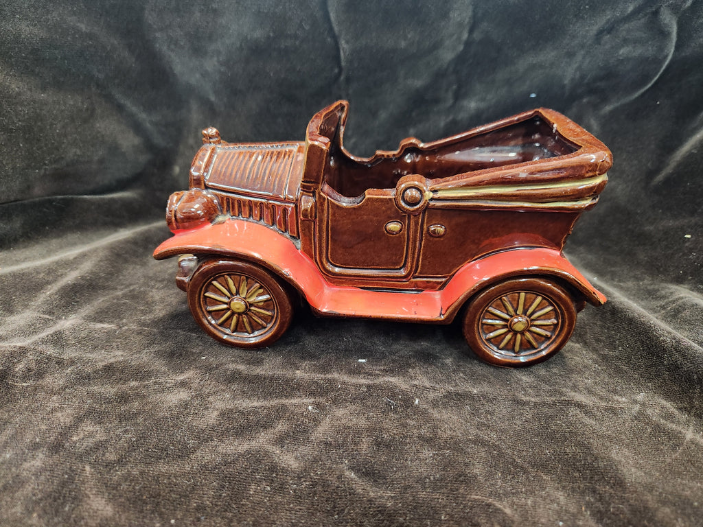 Vintage Pottery Car Figural Planter E.O. Brody