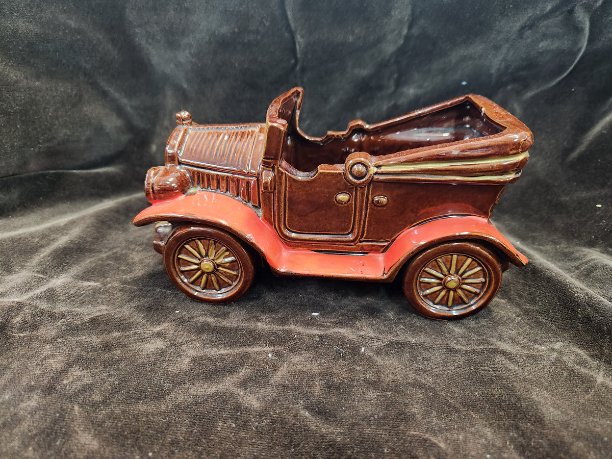 Vintage Pottery Car Figural Planter E.O. Brody