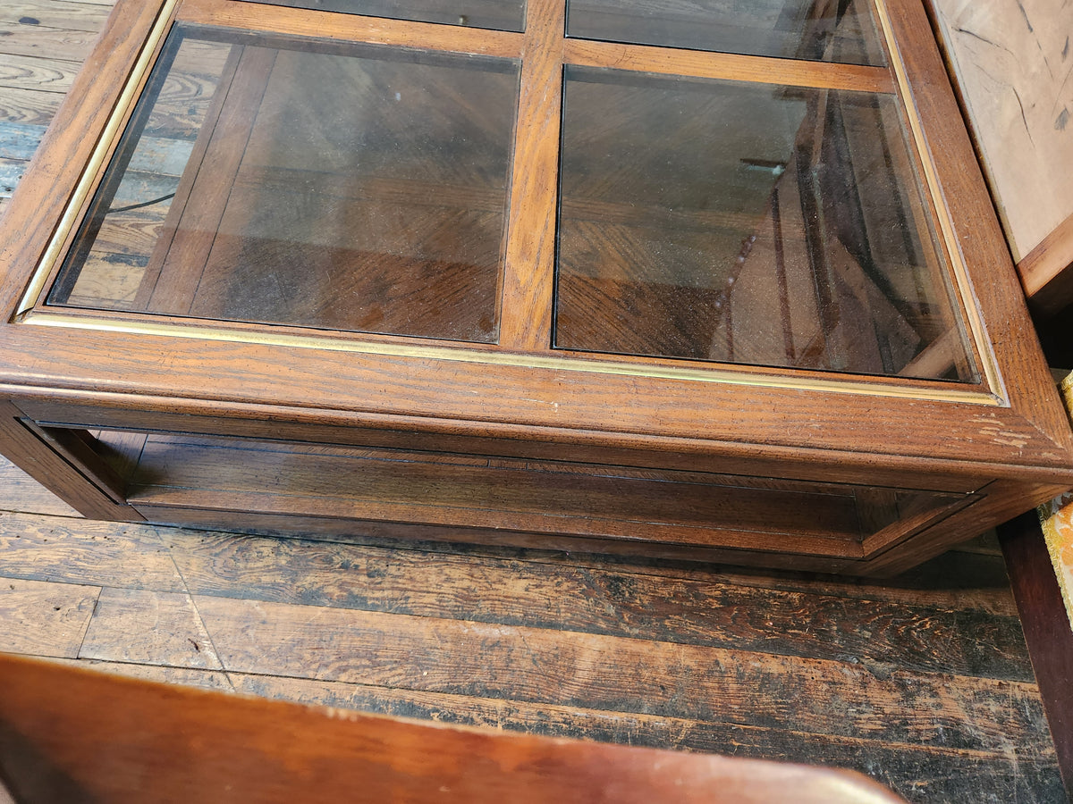 Vintage Square Wooden Coffee Table