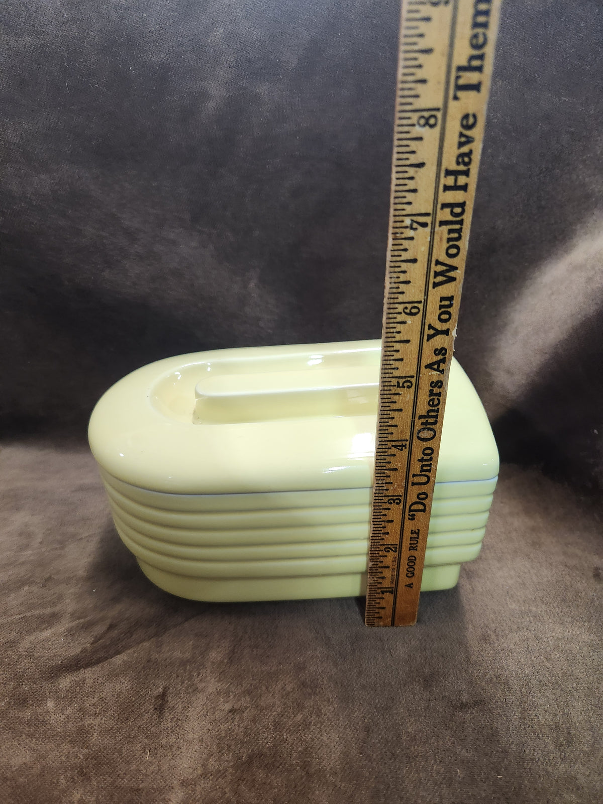 Vintage Yellow Hall China Company Westinghouse Refrigerator Dish 1930's-40's USA