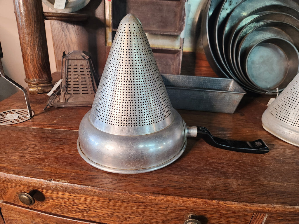 Vintage Aluminum Cone Sieve Colander Strainer