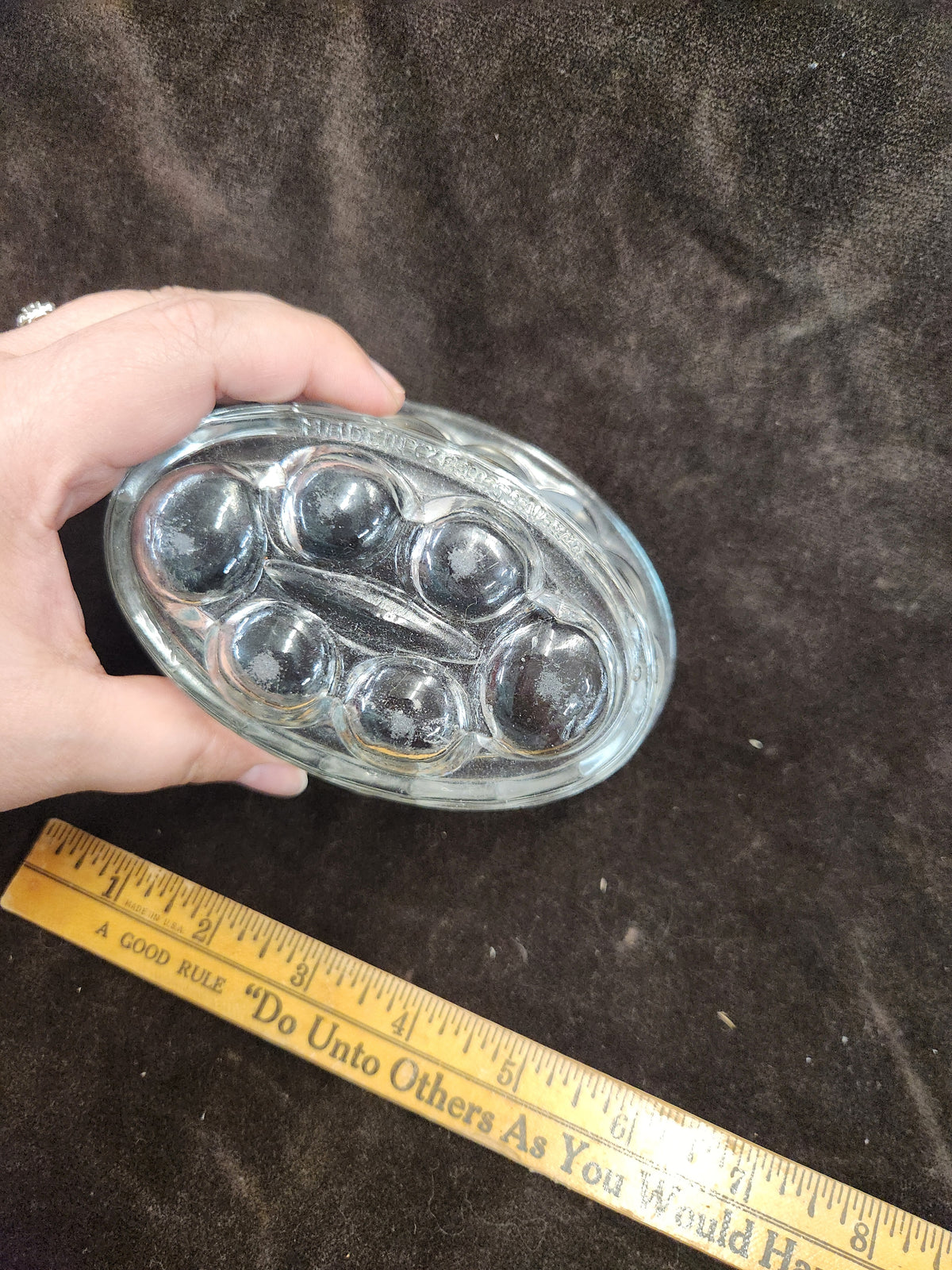 Vintage Clear Glass Jelly or Gelatin Mold