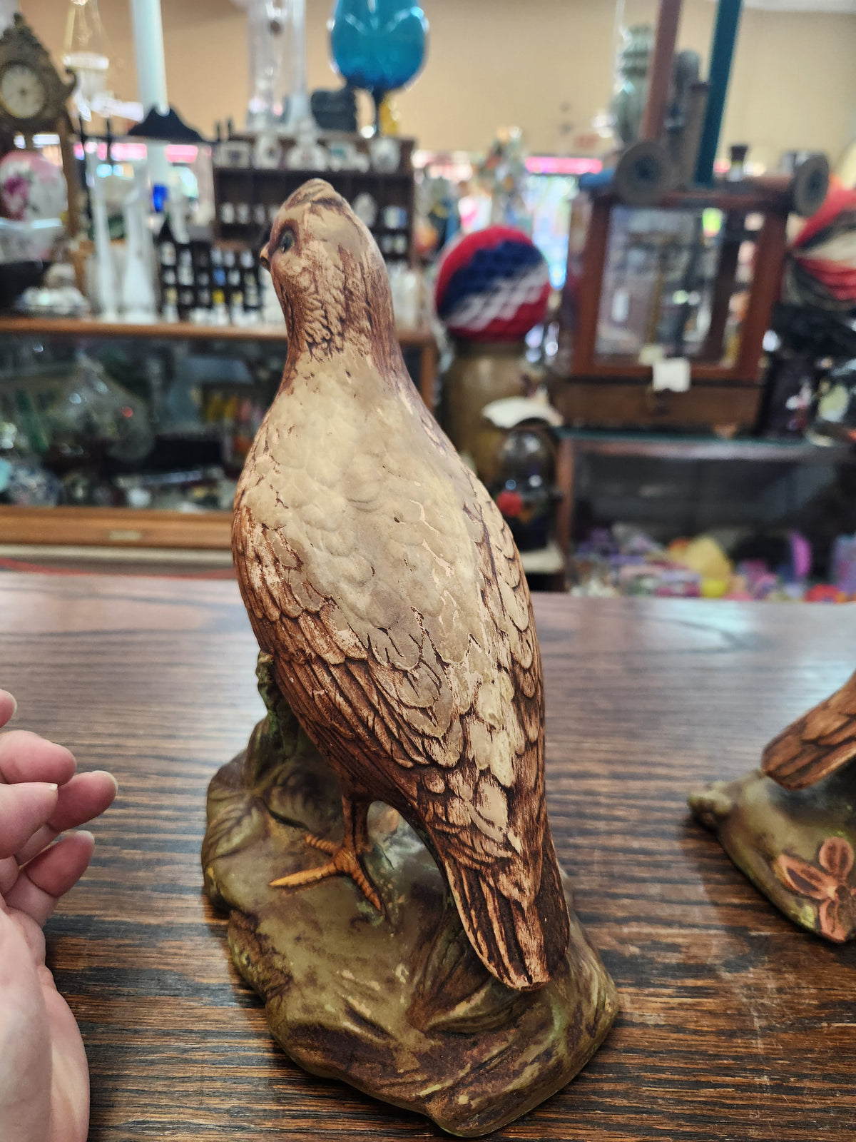 Vintage Holland Mold Ceramic Quail Figurines – Hand-Painted Pair