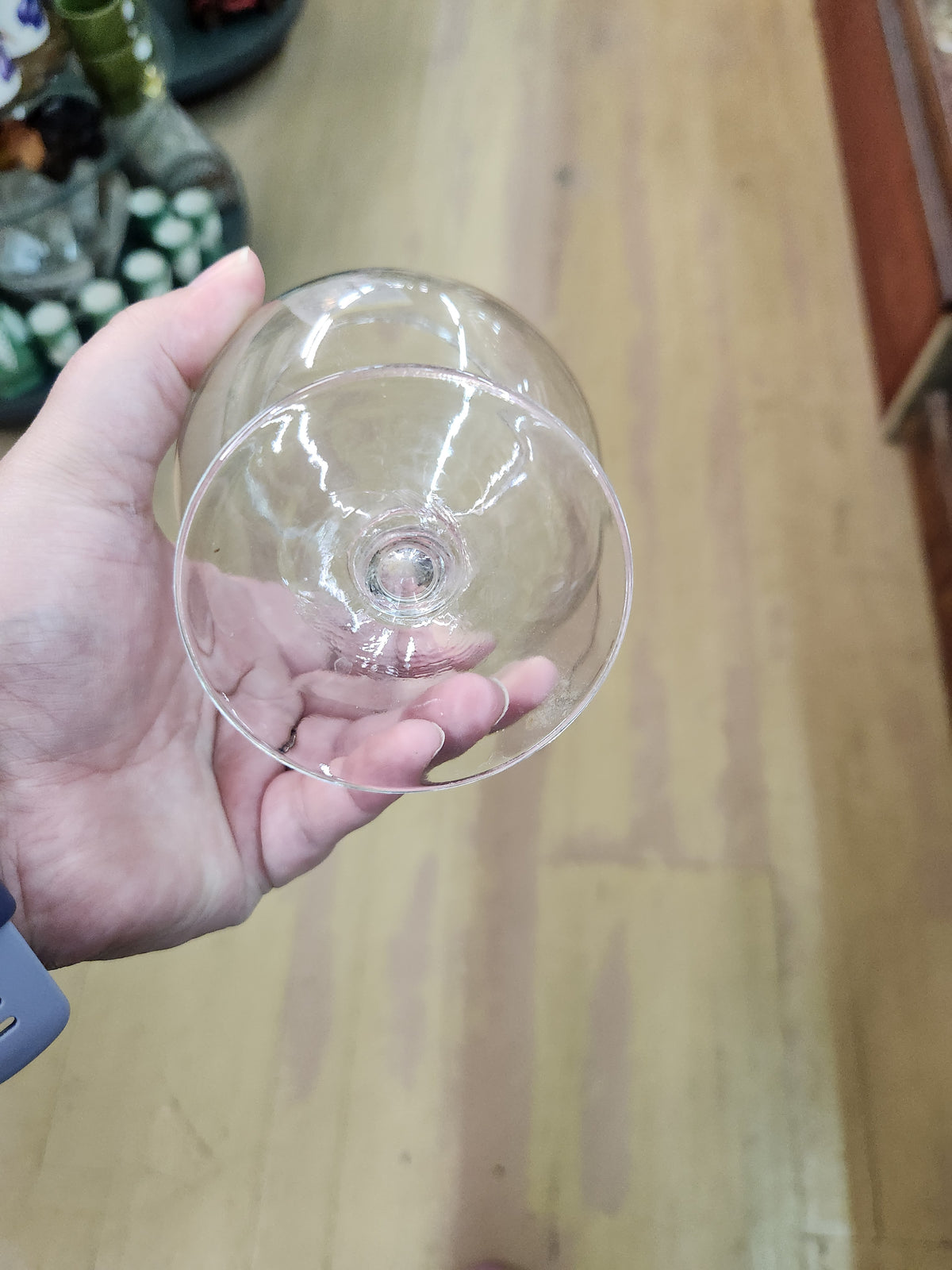2 Clear Glass Brandy Snifters with a Short Stem and a Rounded, Bulbous Bowl