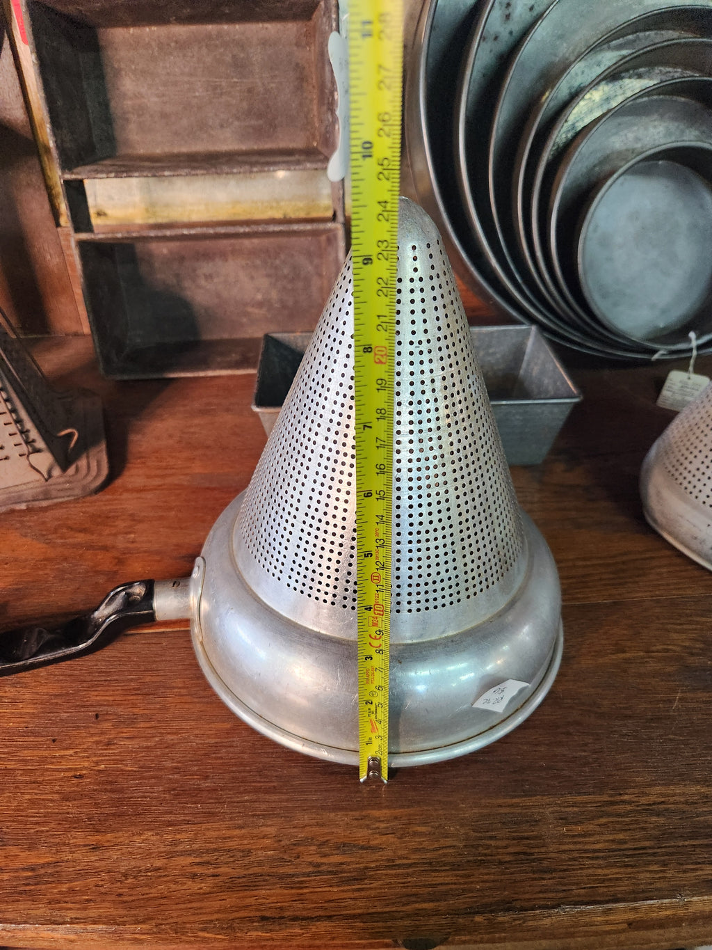 Vintage Aluminum Cone Sieve Colander Strainer
