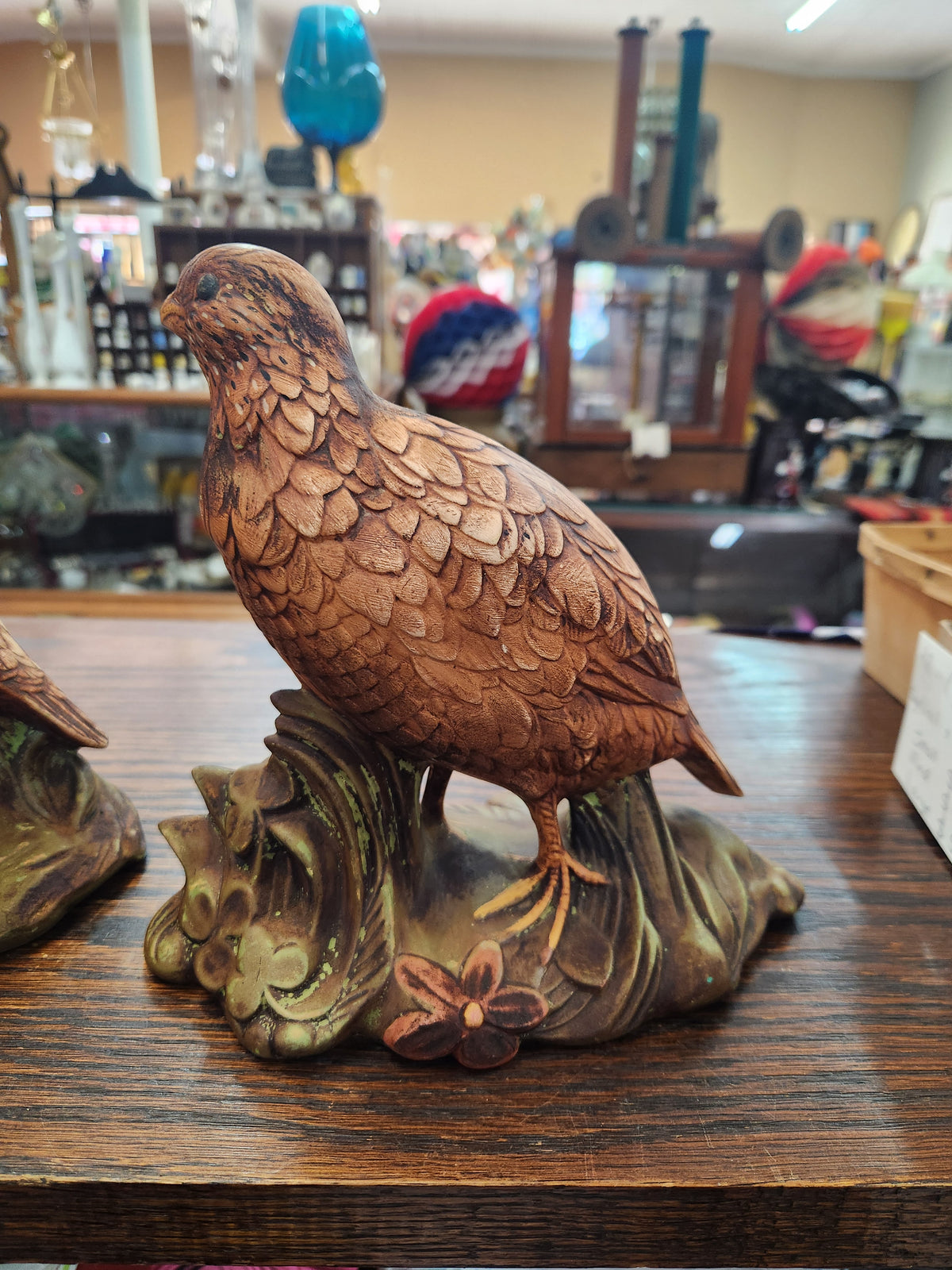 Vintage Holland Mold Ceramic Quail Figurines – Hand-Painted Pair