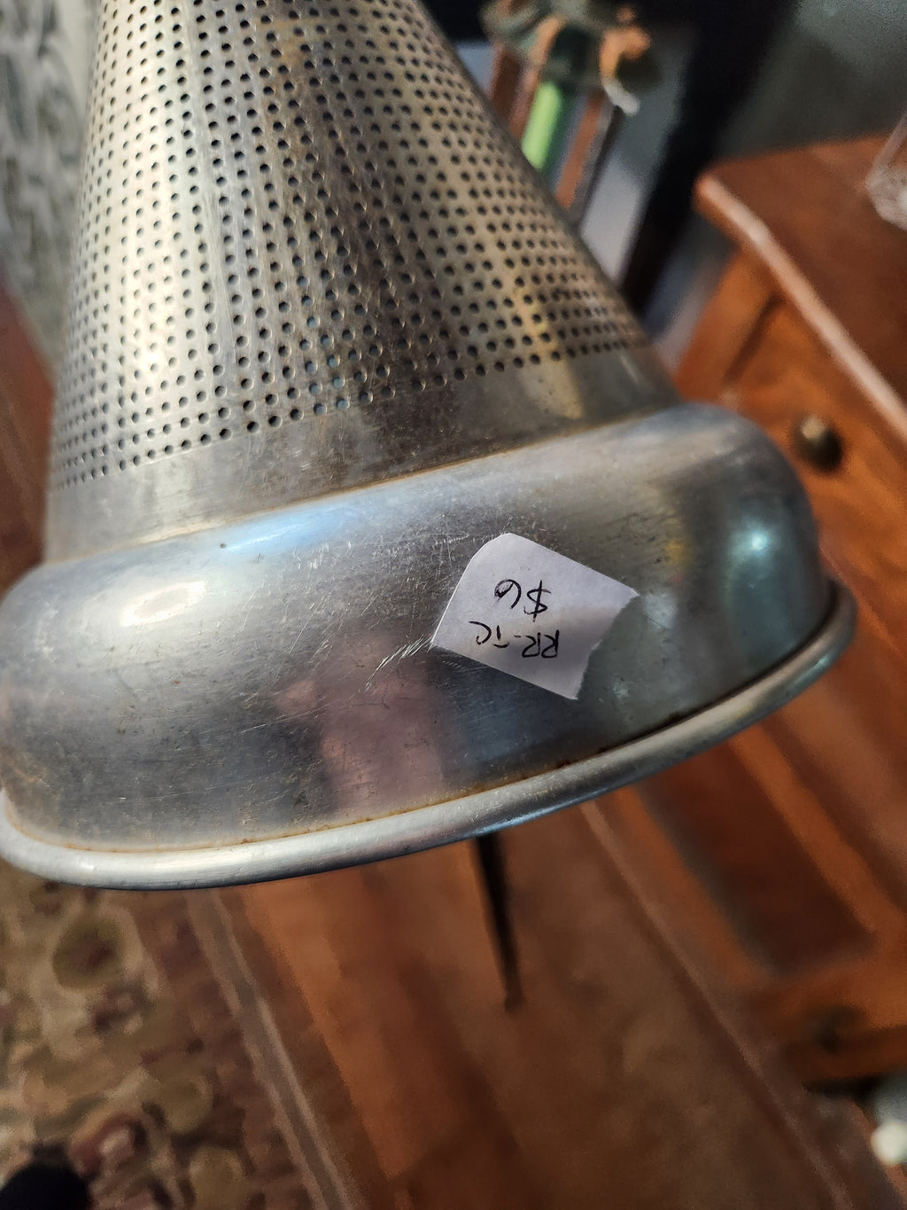 Vintage Aluminum Cone Sieve Colander Strainer