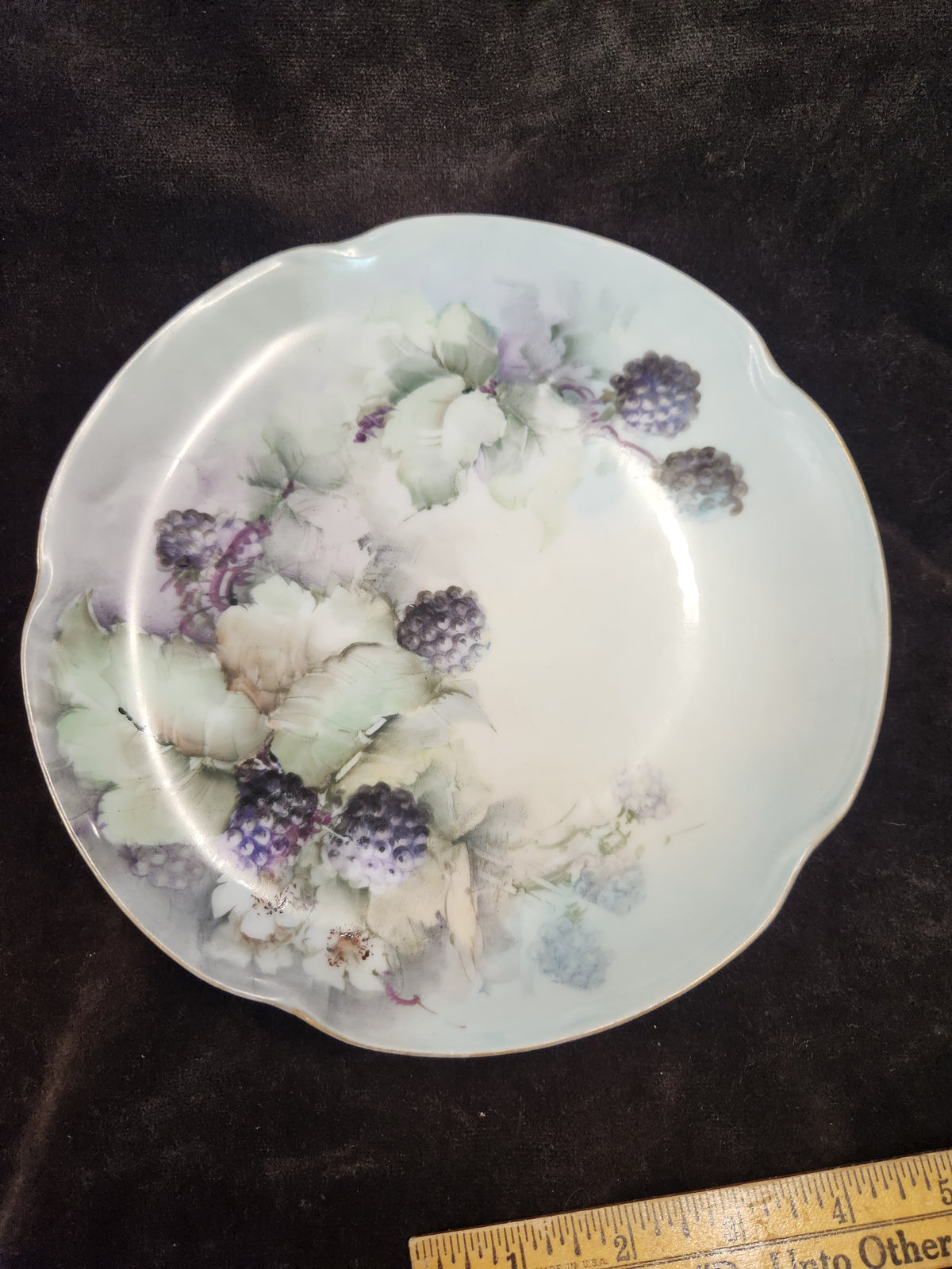 Antique Hand-Painted Porcelain Berry Plate Louise Bavaria