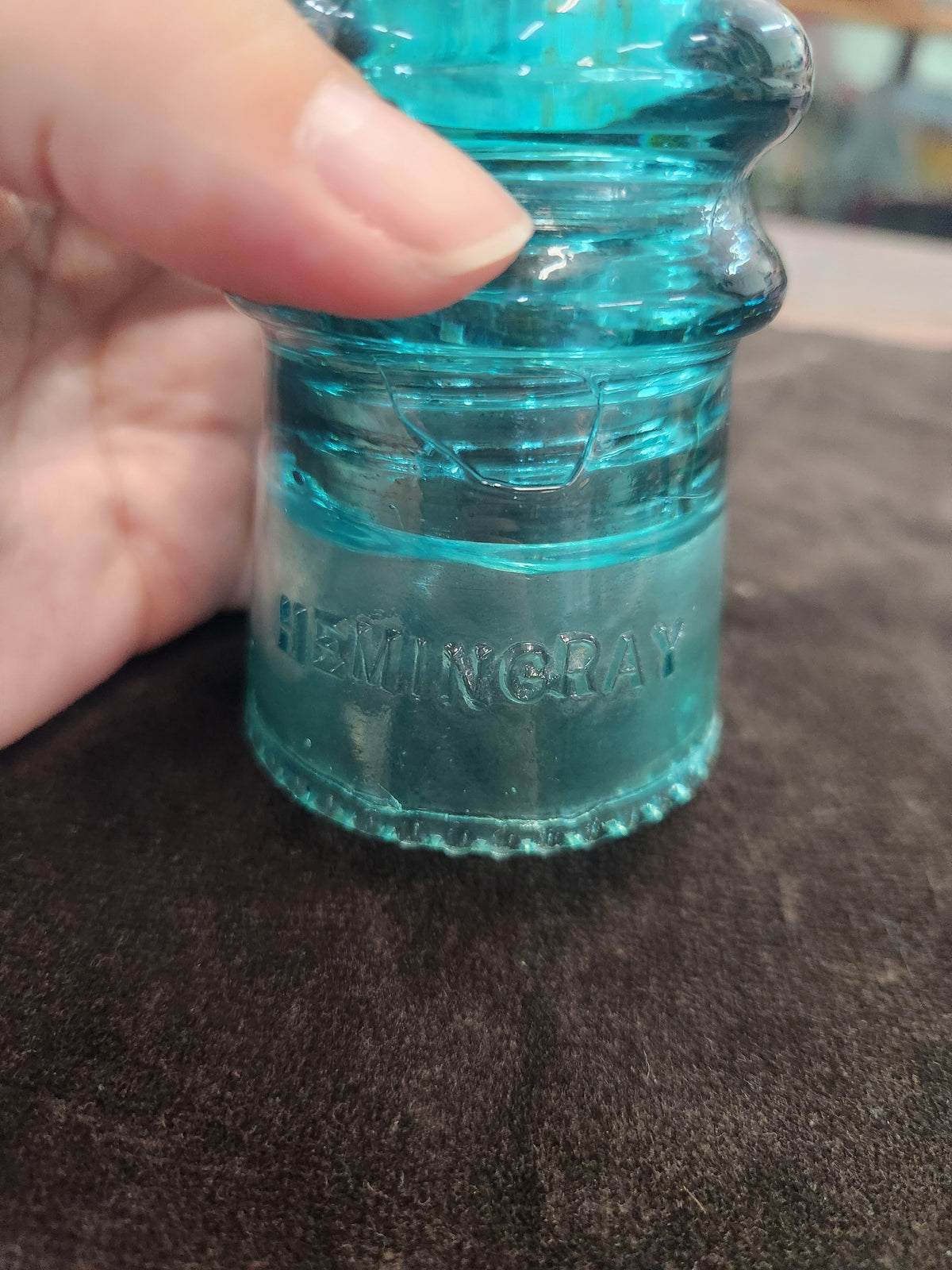 Hemingray No. 9 Insulator Turquoise