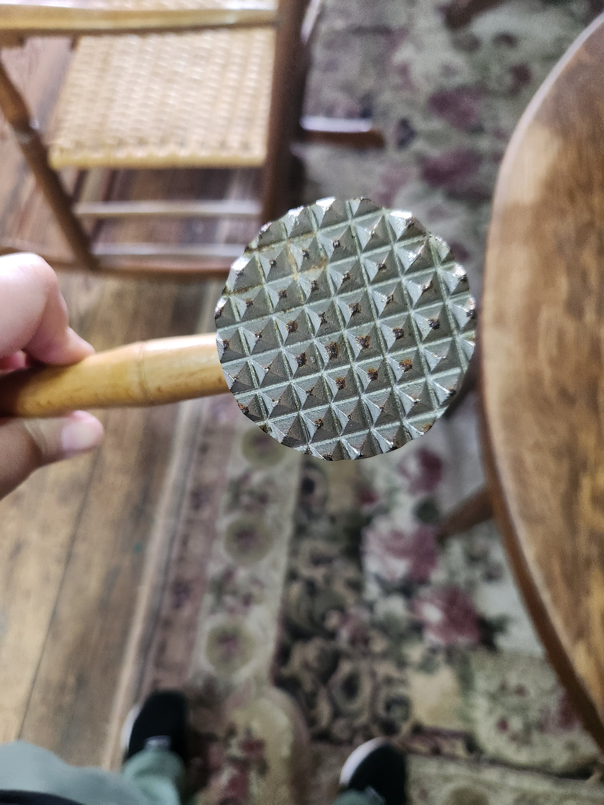 Vintage Wooden Meat Tenderizing Mallet