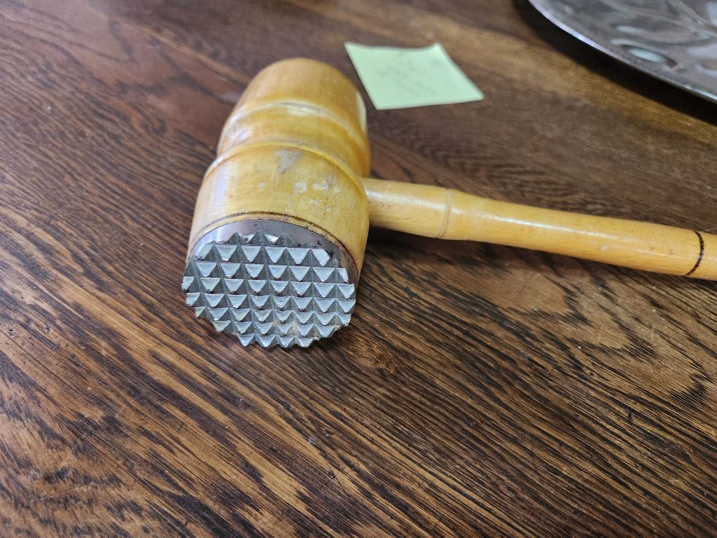 Vintage Wooden Meat Tenderizing Mallet