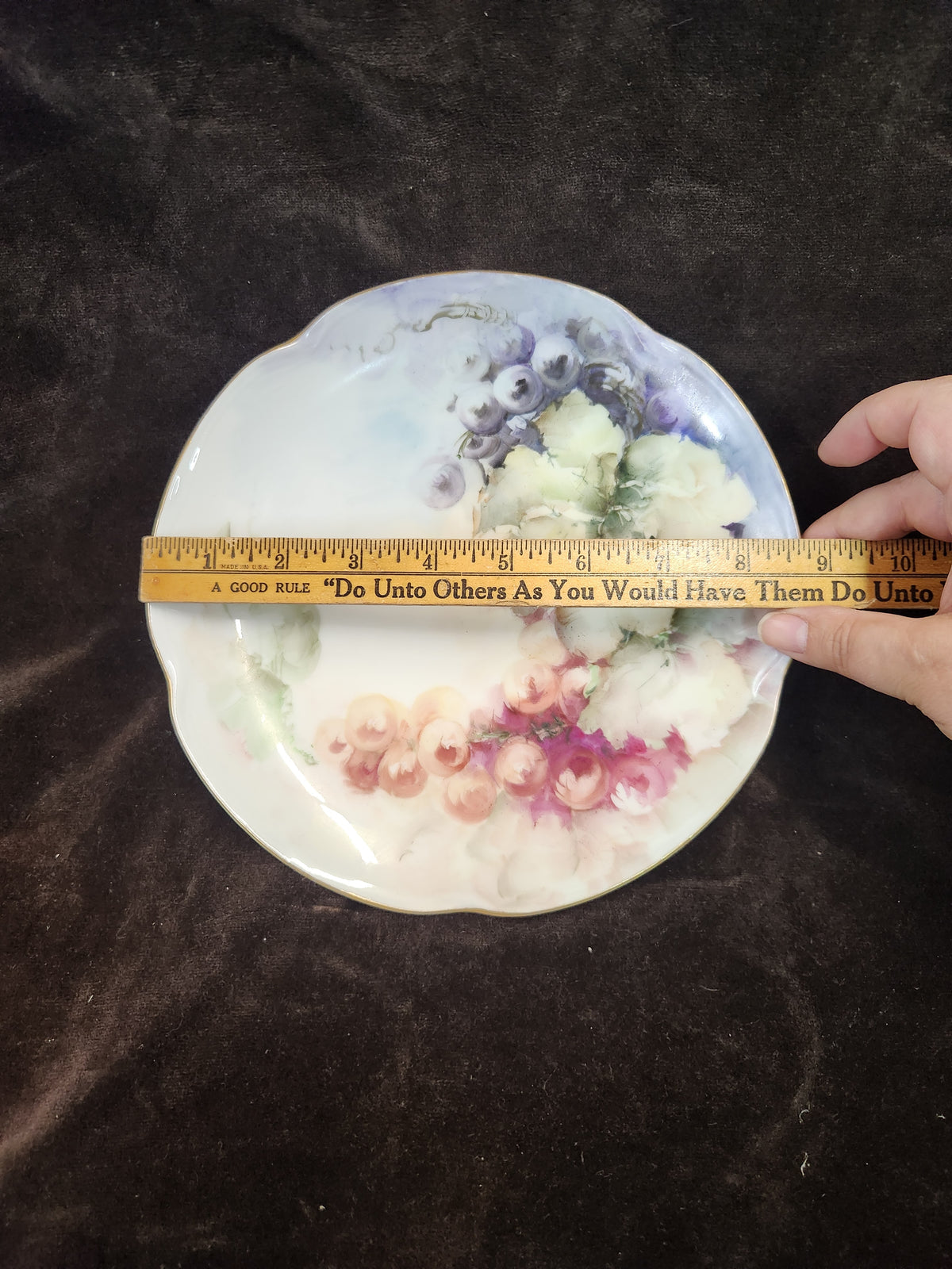 Vintage Hand-Painted Porcelain Decorative Plate Louise Bavaria