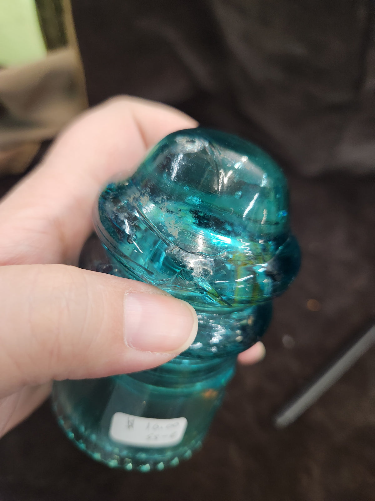 Hemingray No. 9 Insulator Turquoise