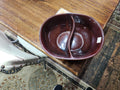 Vintage Marcrest "Daisy Dot" Brown Stoneware Divided Serving Bowl 1950's/60's