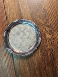 Vintage Hand-finished Silverplated Round Serving Tray Japan