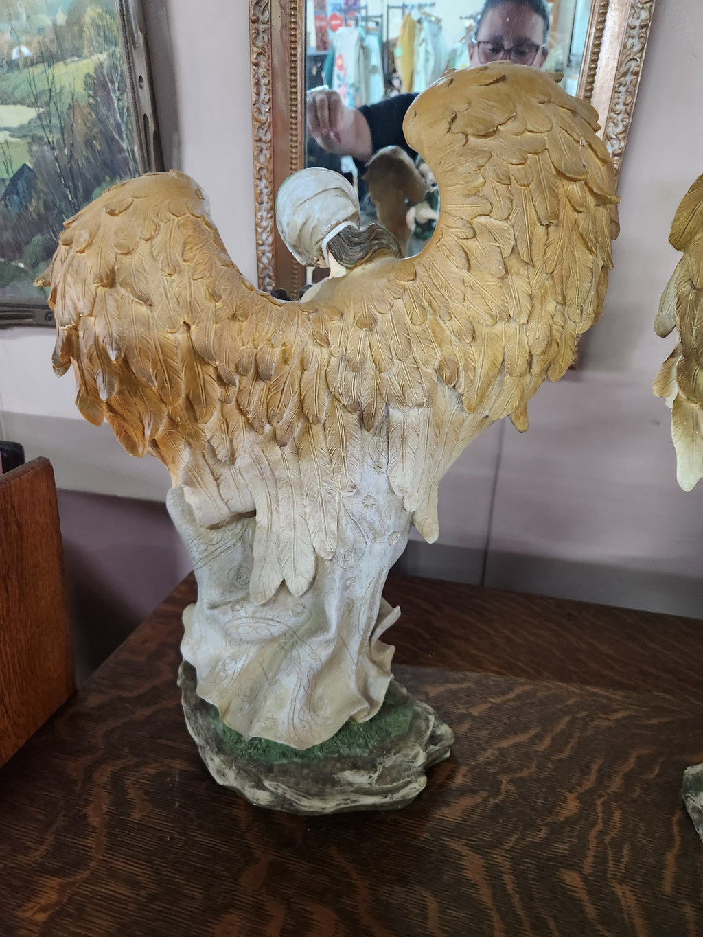 2 Vintage Resin Angel "Emerald Isle Angel Collection"