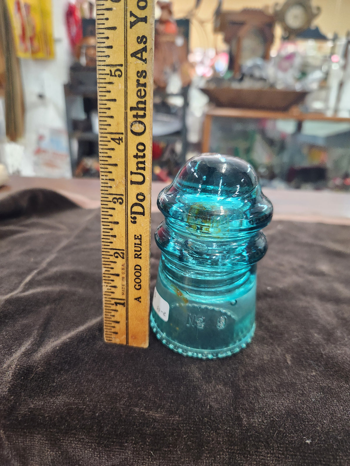 Hemingray No. 9 Insulator Turquoise