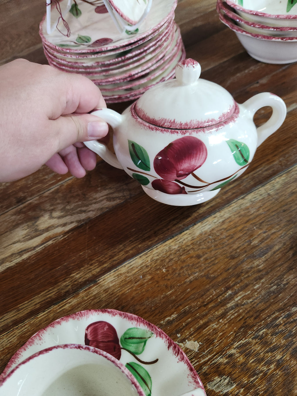 "Crab Apple" Pattern Tea Set