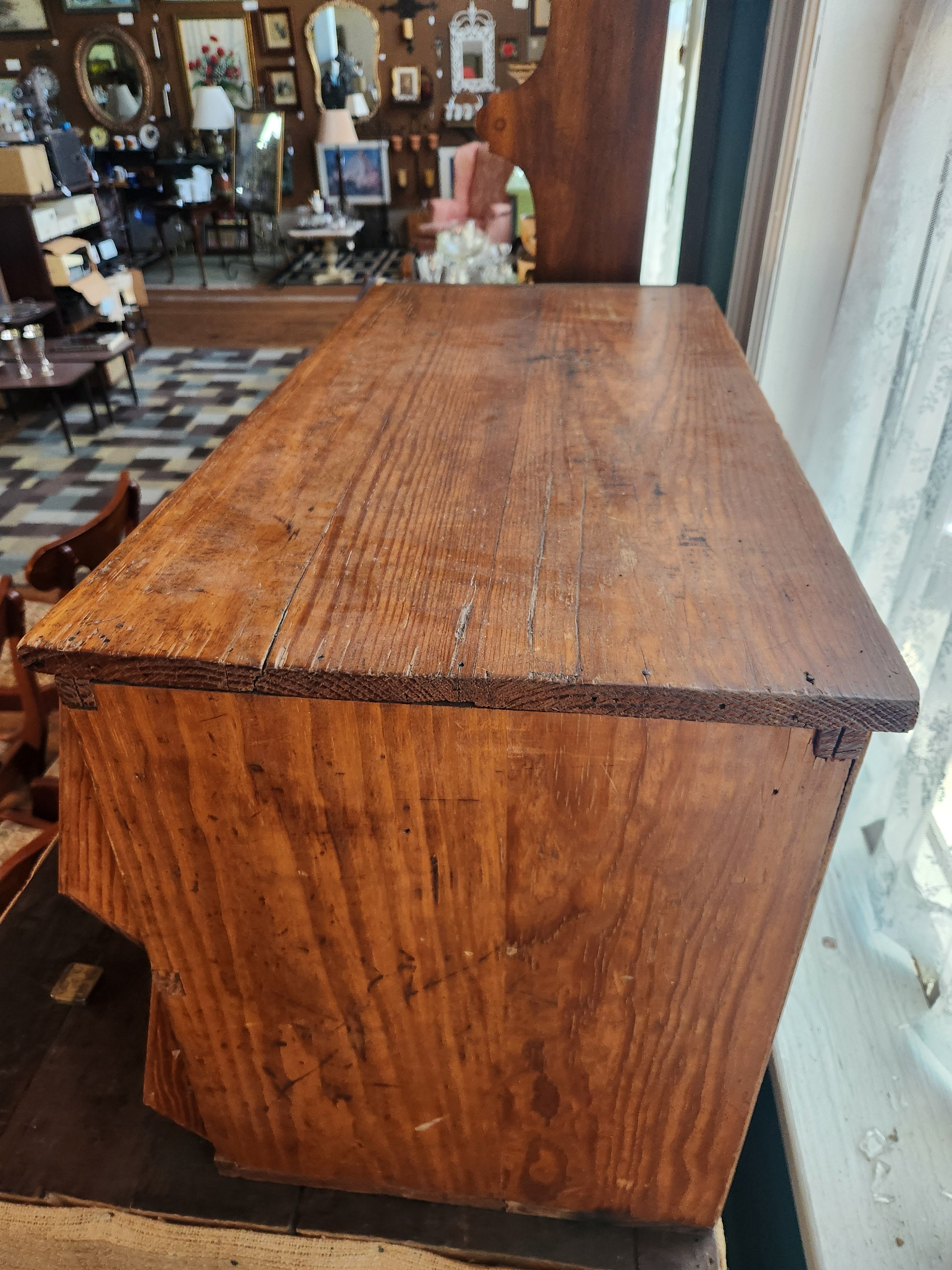 Vintage Oak Seed Bin
