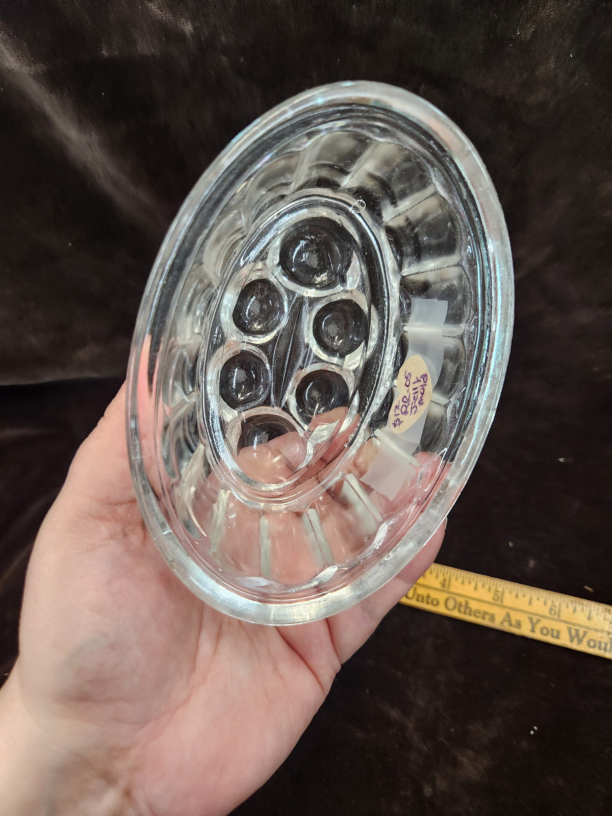 Vintage Clear Glass Jelly or Gelatin Mold