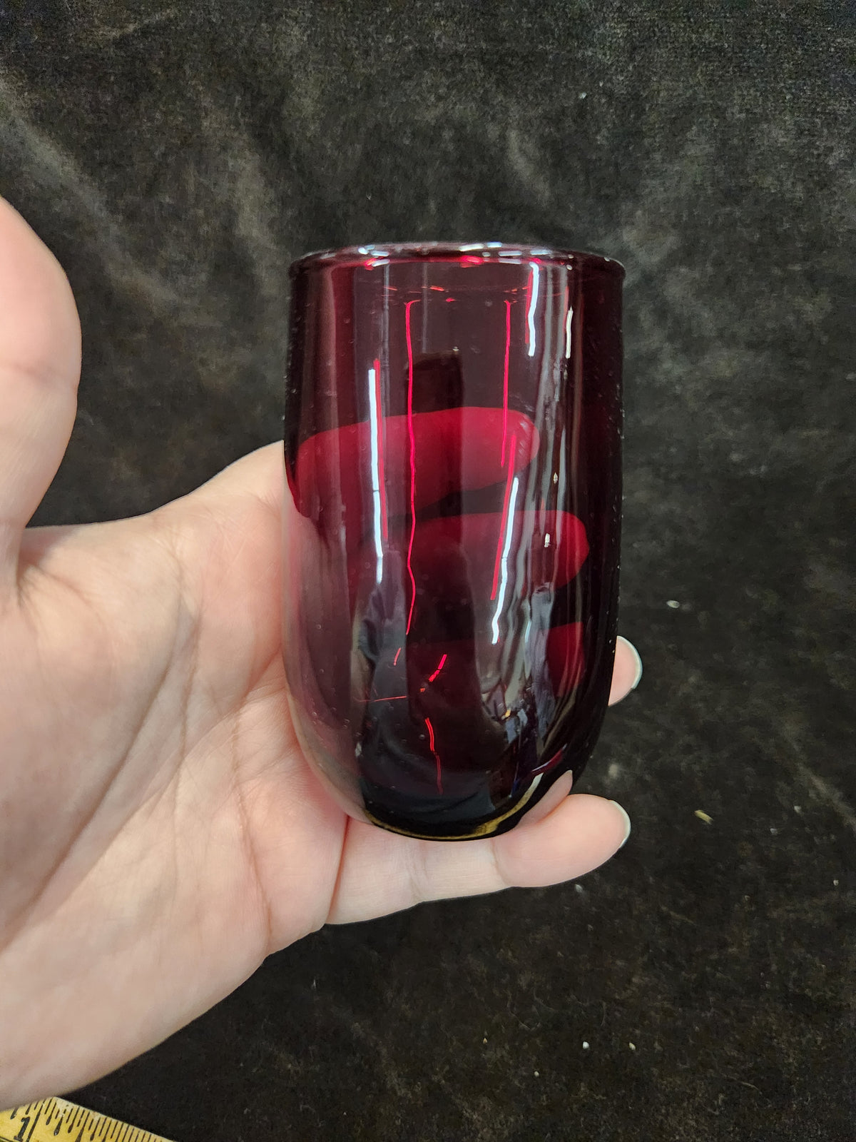 Vintage Anchor Hocking Royal Ruby Red Glass Tumbler