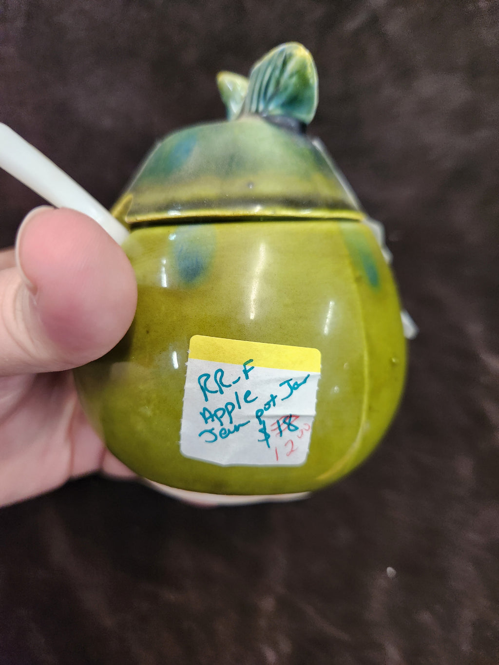 Vintage Ceramic Pear-Shaped Lidded Jar/Sugar Bowl Gift Gallery Japan