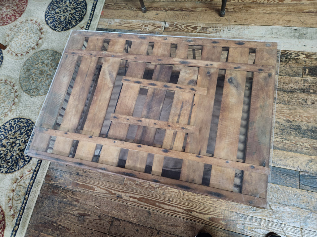 Vintage Upcycled Chicken Crate Coffee Table