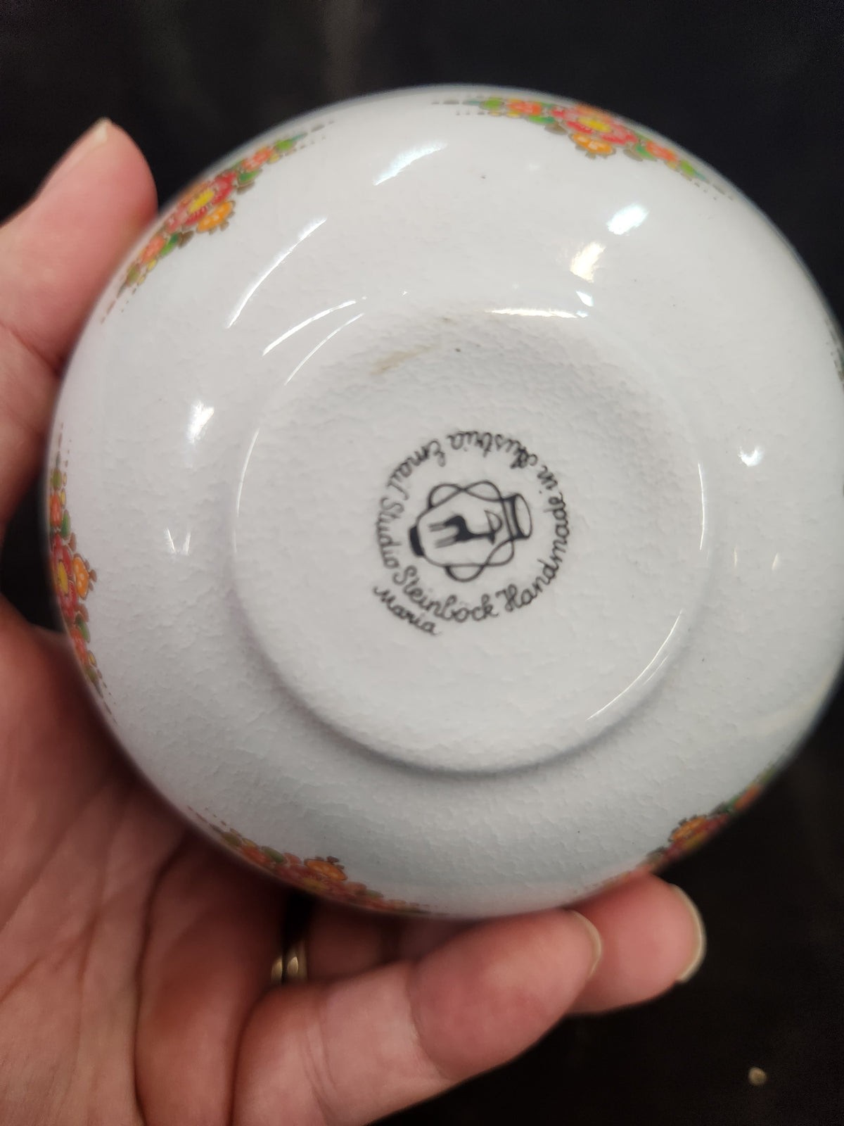Mid-Century Steinböck (Steinbock) Austria Enamel and Brass Spherical Globe Trinket Box
