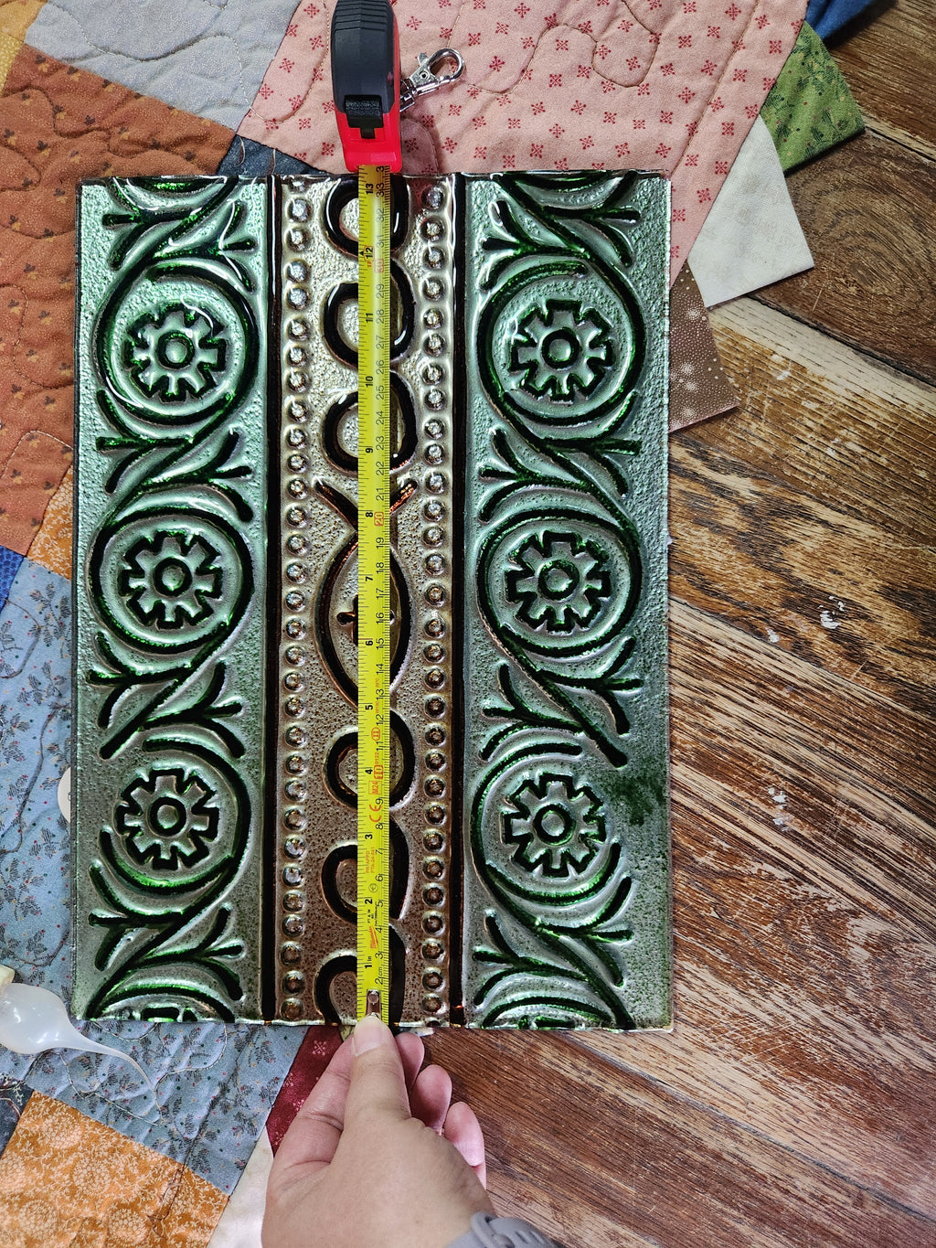 Artisan-Crafted Decorative Tile or Embossed Panel