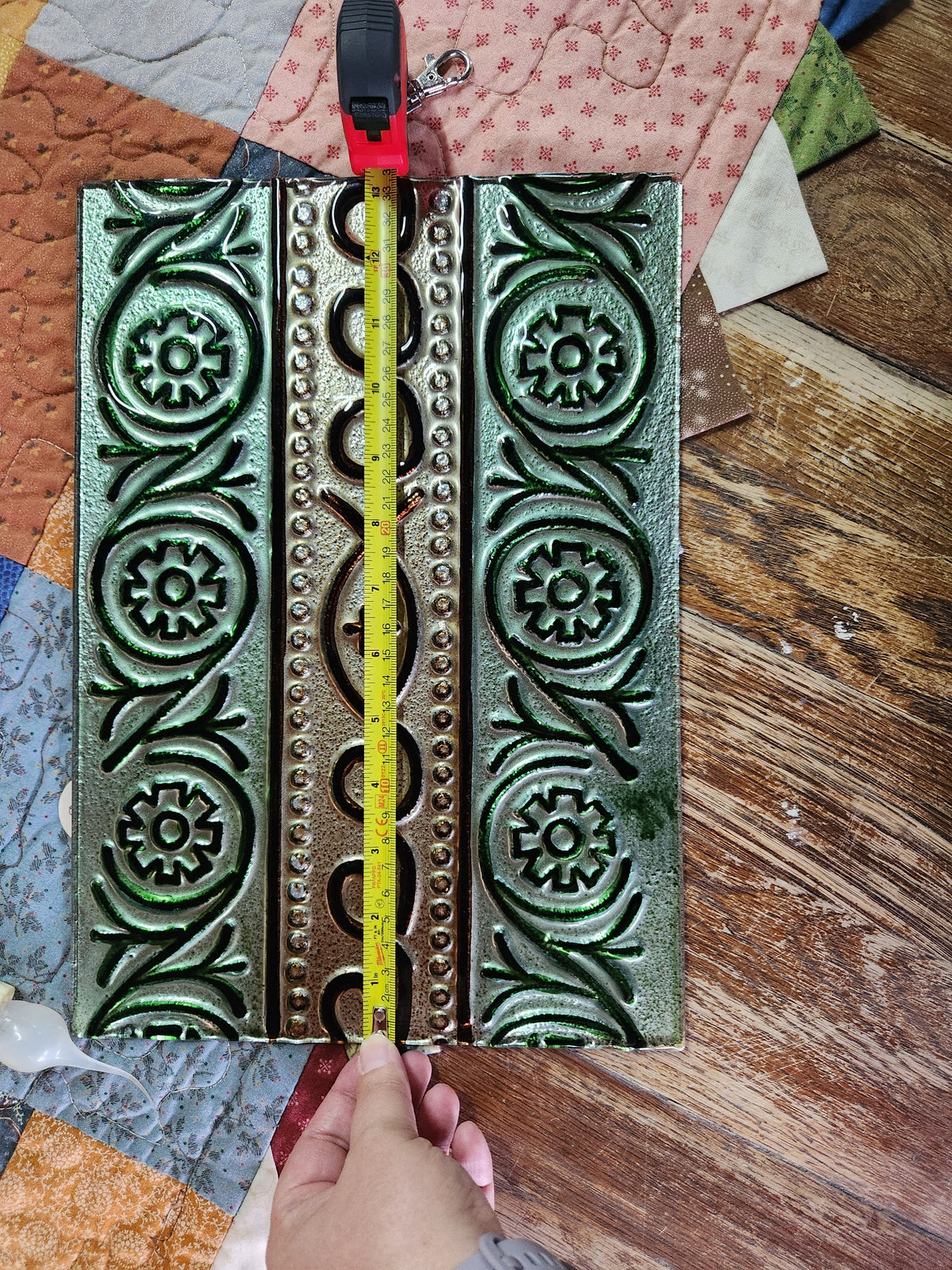 Artisan-Crafted Decorative Tile or Embossed Panel