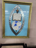 Framed Textile Artwork Historical Emblem of the Woman's Missionary Union