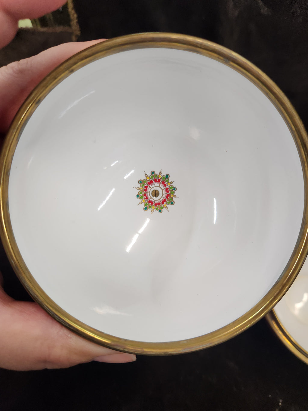 Mid-Century Steinböck (Steinbock) Austria Enamel and Brass Spherical Globe Trinket Box