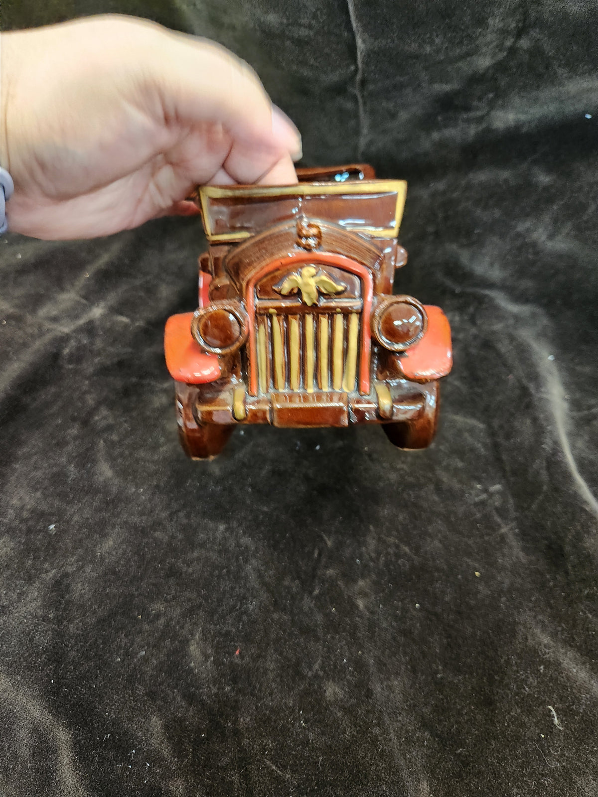 Vintage Pottery Car Figural Planter E.O. Brody