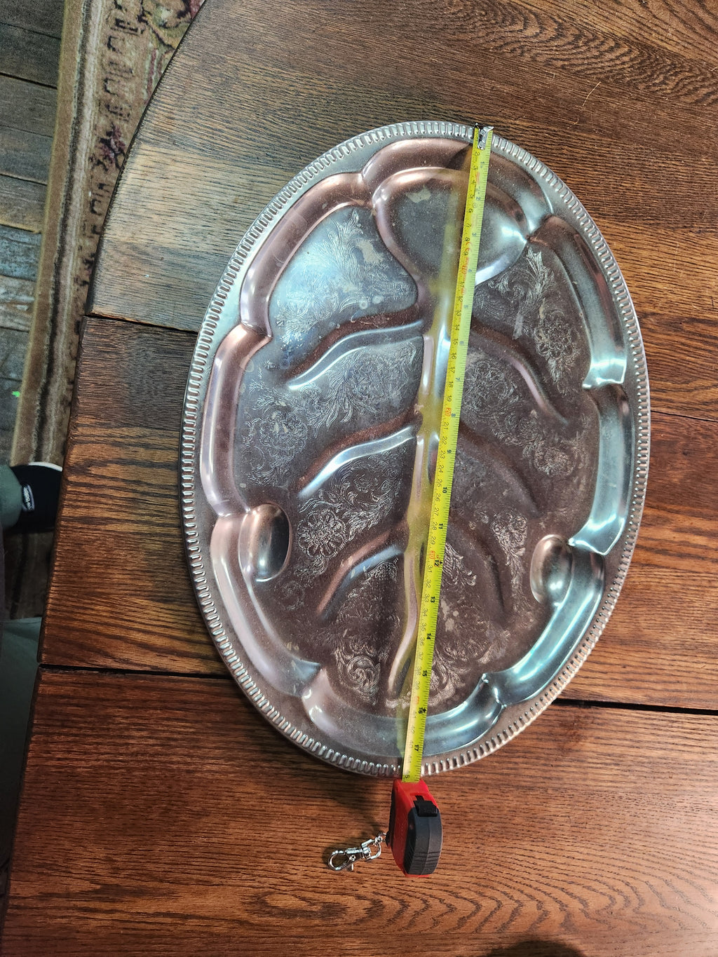Vintage Silver-Plated Tree of Life Roast/Turkey Tray Hong Kong
