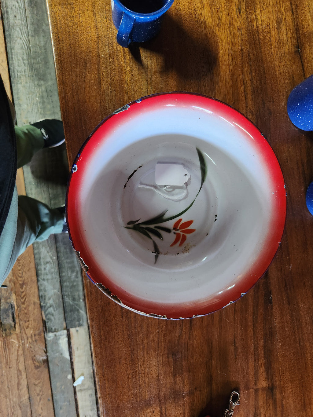 Vintage Chinese Enamelware Bowl