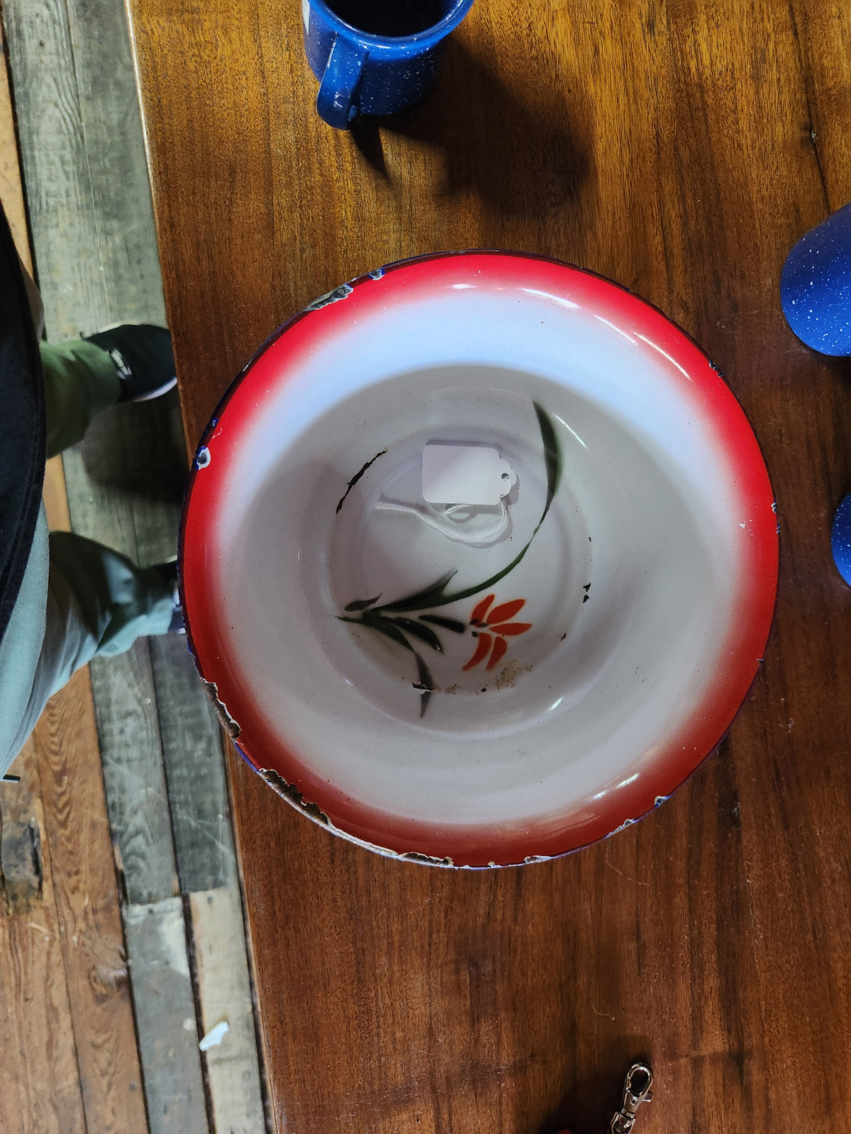 Vintage Chinese Enamelware Bowl